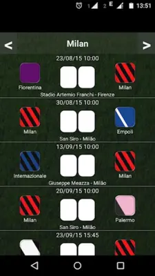 Table Italian League 19/20 android App screenshot 2